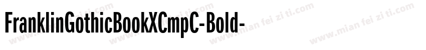 FranklinGothicBookXCmpC-Bold字体转换