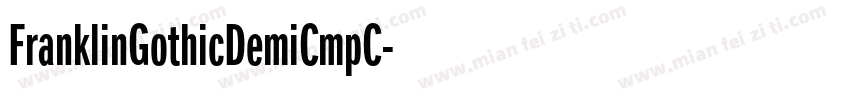 FranklinGothicDemiCmpC字体转换