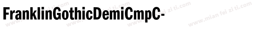 FranklinGothicDemiCmpC字体转换