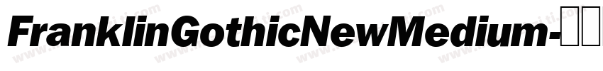 FranklinGothicNewMedium字体转换