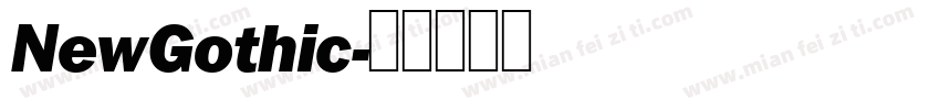 NewGothic字体转换
