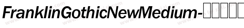 FranklinGothicNewMedium字体转换