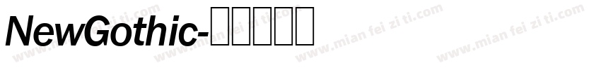 NewGothic字体转换