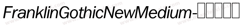 FranklinGothicNewMedium字体转换