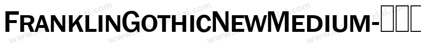FranklinGothicNewMedium字体转换