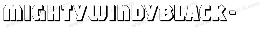 MightyWindyBlack字体转换