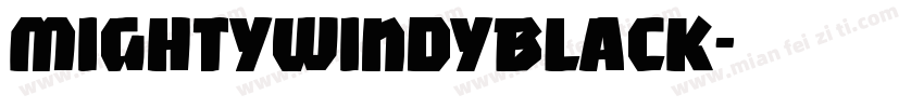 MightyWindyBlack字体转换