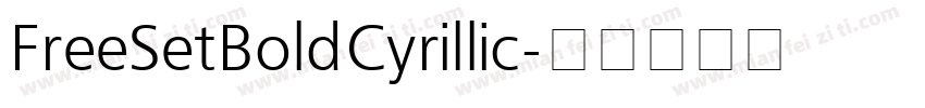 FreeSetBoldCyrillic字体转换