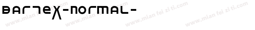 Bartex-normal字体转换