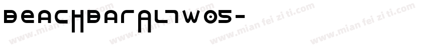 BeachBarAltW05字体转换
