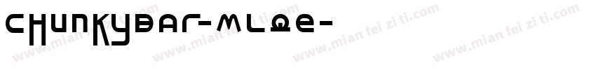 ChunkyBar-Mlqe字体转换