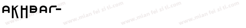 akhbar字体转换