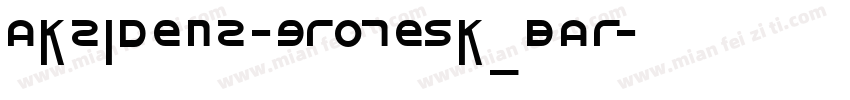 akzidenz-grotesk_bar字体转换