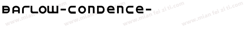 barlow-condence字体转换