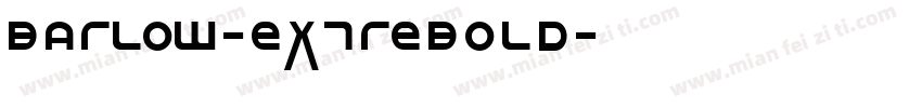 barlow-extrebold字体转换