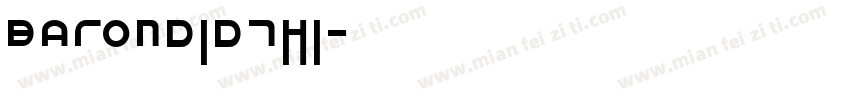 barondidthi字体转换