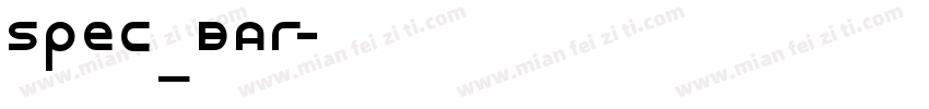 spec_bar字体转换