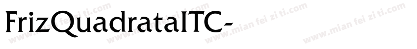 FrizQuadrataITC字体转换