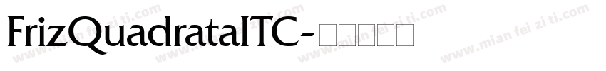 FrizQuadrataITC字体转换