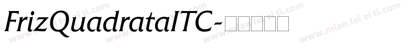 FrizQuadrataITC字体转换