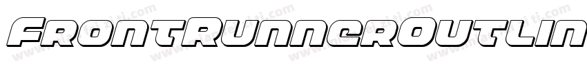 FrontRunnerOutlineItalic-Mglp字体转换