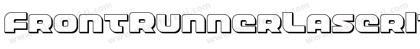 FrontRunnerLaserItalic-8GBM字体转换