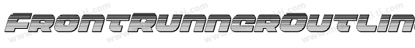 FrontRunnerOutlineItalic-Mglp字体转换