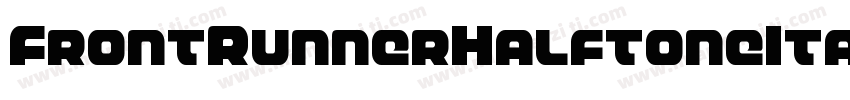 FrontRunnerHalftoneItalic-1xr0字体转换