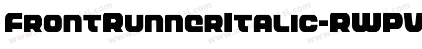 FrontRunnerItalic-RWPV字体转换
