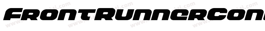 FrontRunnerCondensedItalic-Ype2字体转换