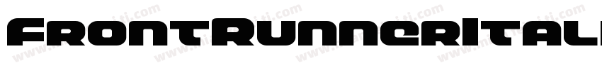 FrontRunnerItalic-RWPV字体转换