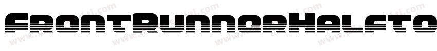 FrontRunnerHalftoneItalic-1xr0字体转换