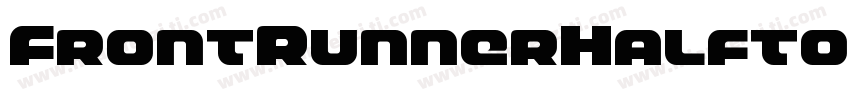 FrontRunnerHalftoneItalic-1xr0字体转换