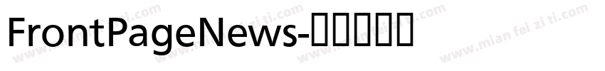 FrontPageNews字体转换