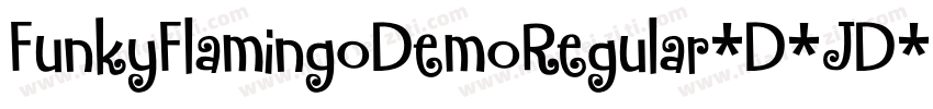 FunkyFlamingoDemoRegular-D4JD字体转换