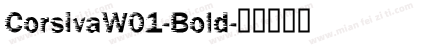 CorsivaW01-Bold字体转换