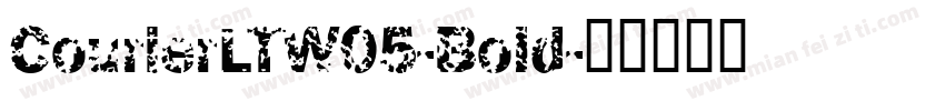 CourierLTW05-Bold字体转换