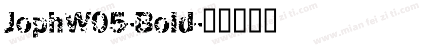 JophW05-Bold字体转换