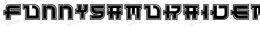 FunnySamuraiDemoOutline-p7ged字体转换