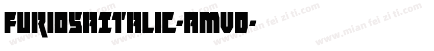 FuriosaItalic-AMVD字体转换