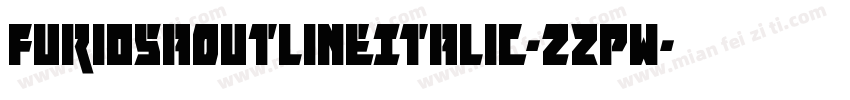 FuriosaOutlineItalic-zZPw字体转换