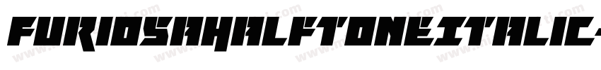FuriosaHalftoneItalic-Dvlx字体转换