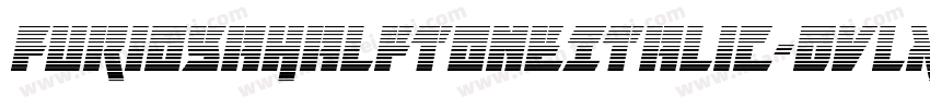 FuriosaHalftoneItalic-Dvlx字体转换