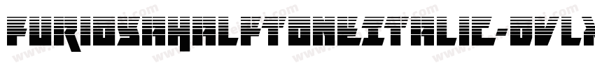 FuriosaHalftoneItalic-Dvlx字体转换