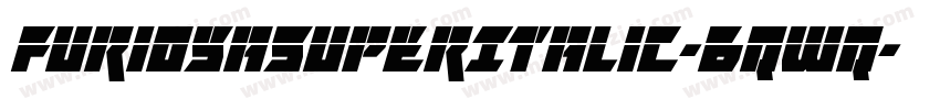 FuriosaSuperItalic-6qWq字体转换