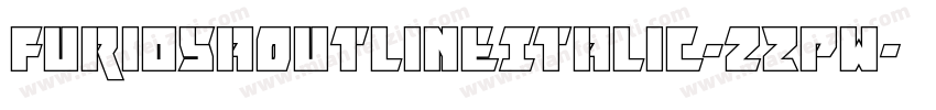 FuriosaOutlineItalic-zZPw字体转换