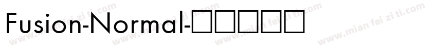 Fusion-Normal字体转换