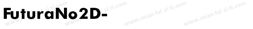 FuturaNo2D字体转换