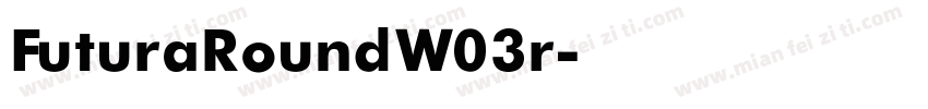 FuturaRoundW03r字体转换