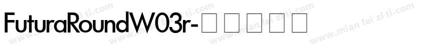 FuturaRoundW03r字体转换